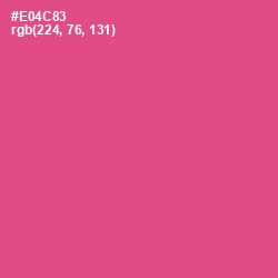 #E04C83 - French Rose Color Image