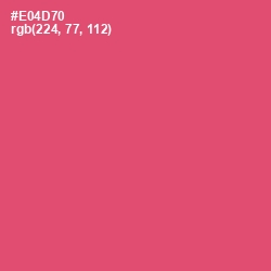 #E04D70 - Mandy Color Image