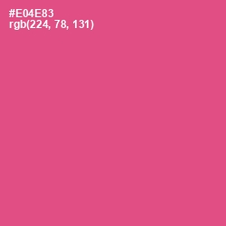 #E04E83 - French Rose Color Image