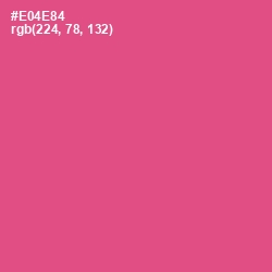 #E04E84 - French Rose Color Image