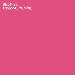 #E04F80 - French Rose Color Image