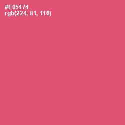 #E05174 - Mandy Color Image