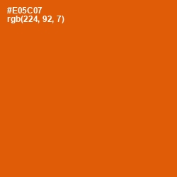 #E05C07 - Trinidad Color Image