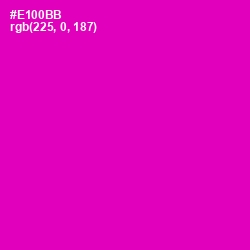 #E100BB - Hollywood Cerise Color Image