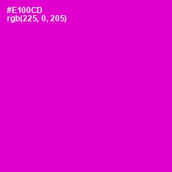 #E100CD - Purple Pizzazz Color Image