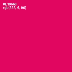 #E10660 - Rose Color Image