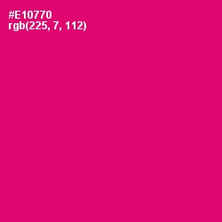 #E10770 - Rose Color Image