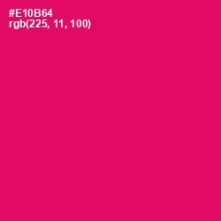 #E10B64 - Rose Color Image