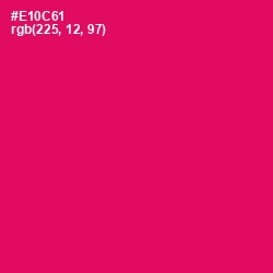 #E10C61 - Rose Color Image