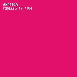 #E1116A - Rose Color Image