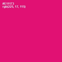 #E11173 - Rose Color Image