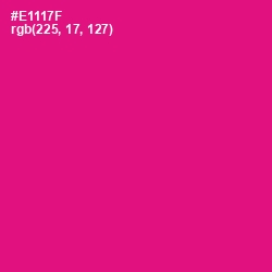 #E1117F - Rose Color Image