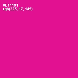 #E11191 - Red Violet Color Image