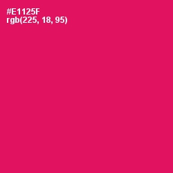 #E1125F - Razzmatazz Color Image