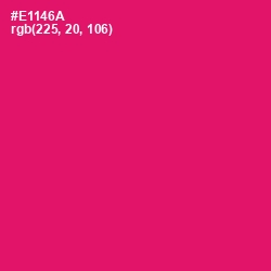 #E1146A - Rose Color Image