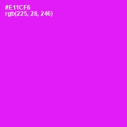 #E11CF6 - Magenta / Fuchsia Color Image