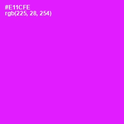 #E11CFE - Magenta / Fuchsia Color Image