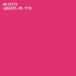 #E13171 - Cerise Red Color Image