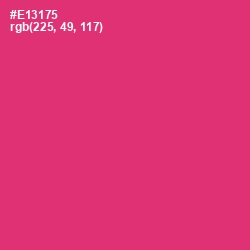 #E13175 - Cerise Red Color Image