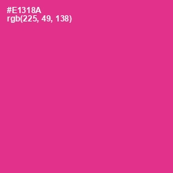 #E1318A - Wild Strawberry Color Image