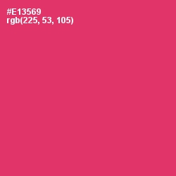 #E13569 - Cerise Red Color Image