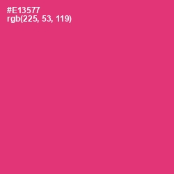 #E13577 - Cerise Red Color Image
