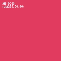 #E13C60 - Cerise Red Color Image