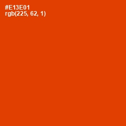 #E13E01 - Scarlet Color Image