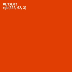 #E13E03 - Scarlet Color Image