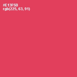 #E13F5B - Amaranth Color Image