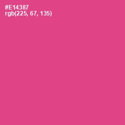 #E14387 - French Rose Color Image