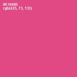 #E14985 - French Rose Color Image