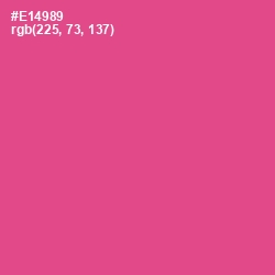 #E14989 - French Rose Color Image