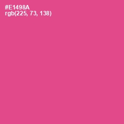 #E1498A - French Rose Color Image