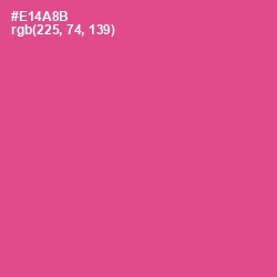 #E14A8B - French Rose Color Image