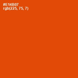 #E14B07 - Trinidad Color Image