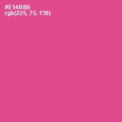 #E14B8B - French Rose Color Image