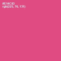 #E14C83 - French Rose Color Image