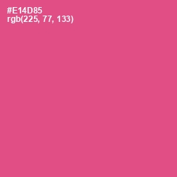 #E14D85 - French Rose Color Image