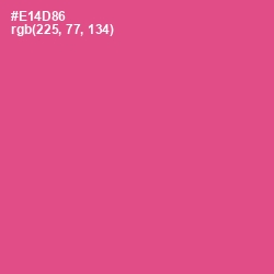 #E14D86 - French Rose Color Image