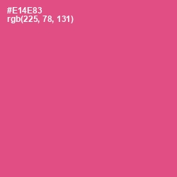#E14E83 - French Rose Color Image