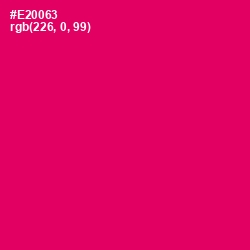 #E20063 - Rose Color Image