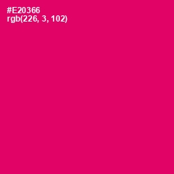#E20366 - Rose Color Image