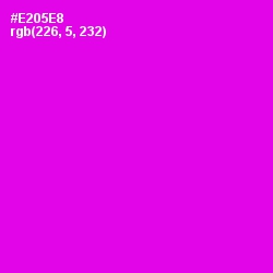 #E205E8 - Magenta / Fuchsia Color Image