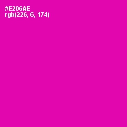 #E206AE - Hollywood Cerise Color Image