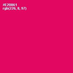 #E20861 - Rose Color Image