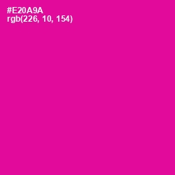 #E20A9A - Hollywood Cerise Color Image