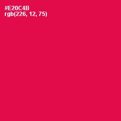 #E20C4B - Razzmatazz Color Image