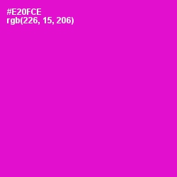 #E20FCE - Shocking Pink Color Image