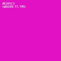 #E211C3 - Shocking Pink Color Image